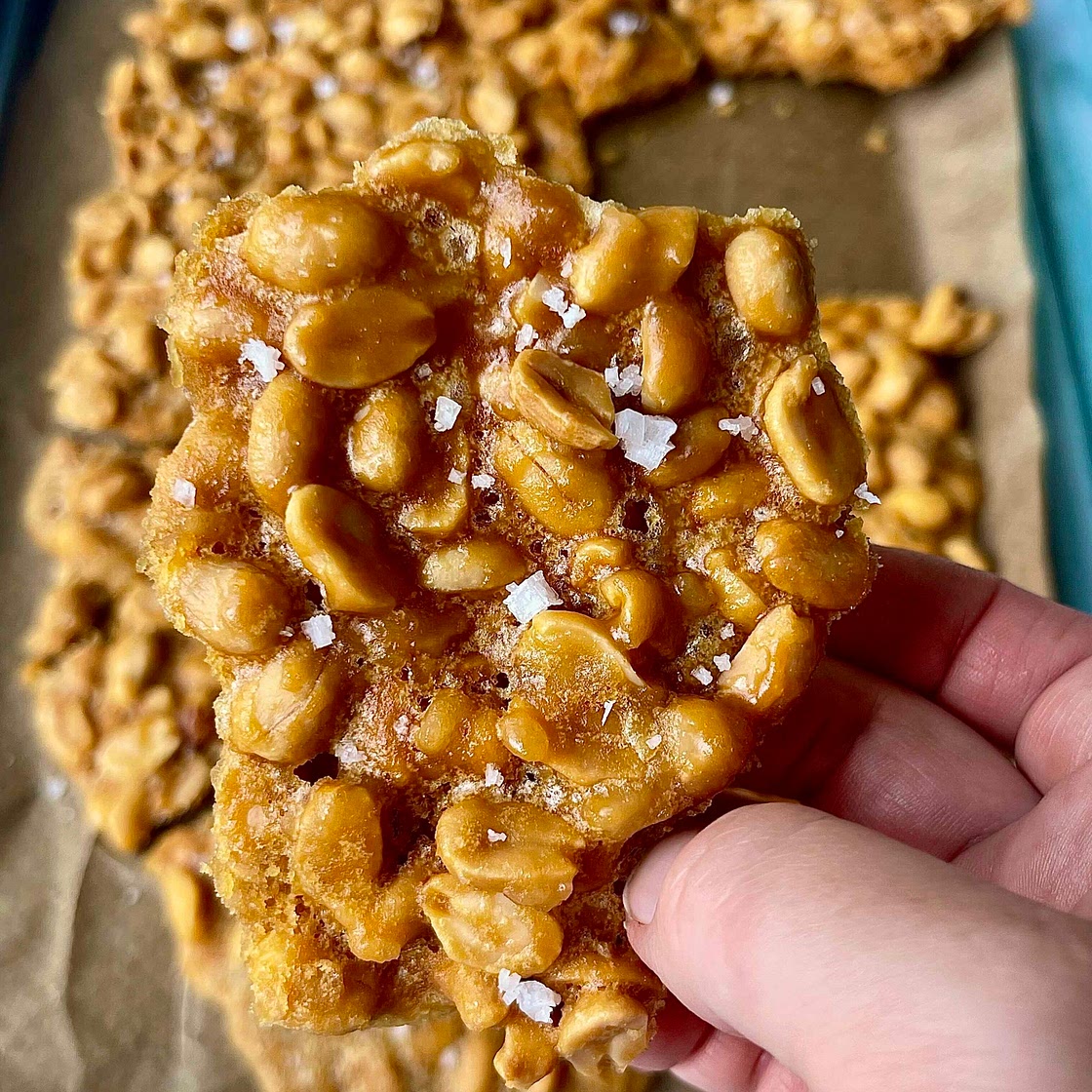 Salted Peanut Brittle 