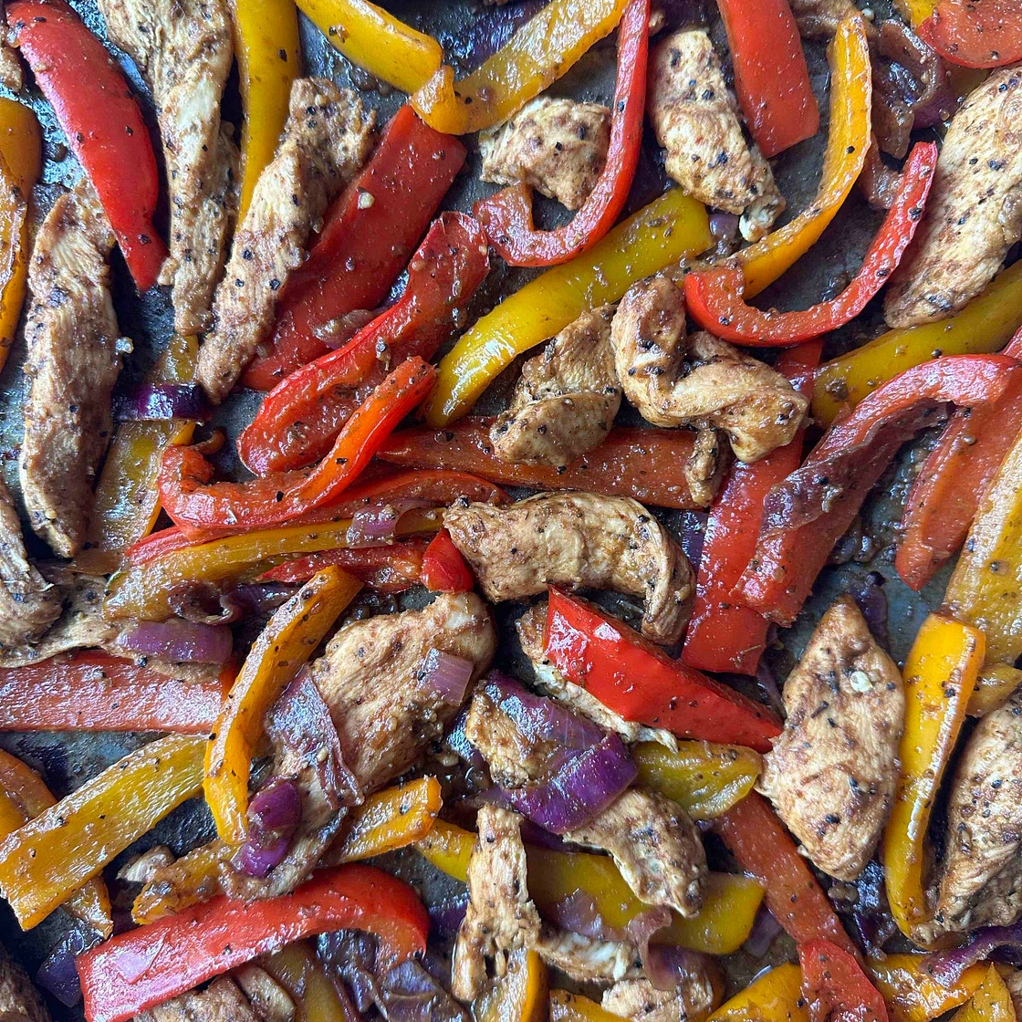 Sheet Pan Chicken Fajitas