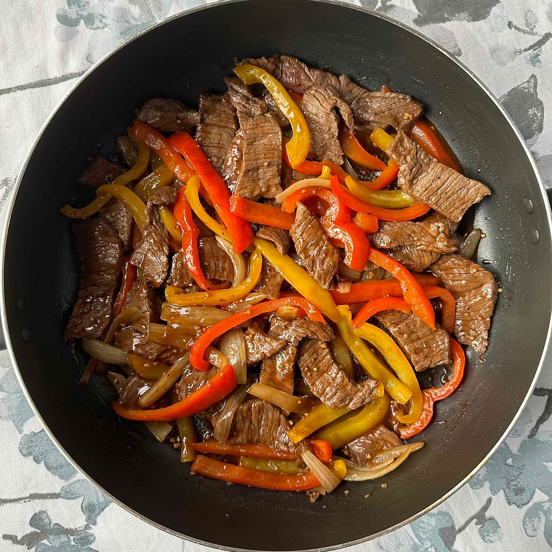 One Pan Pepper Steak