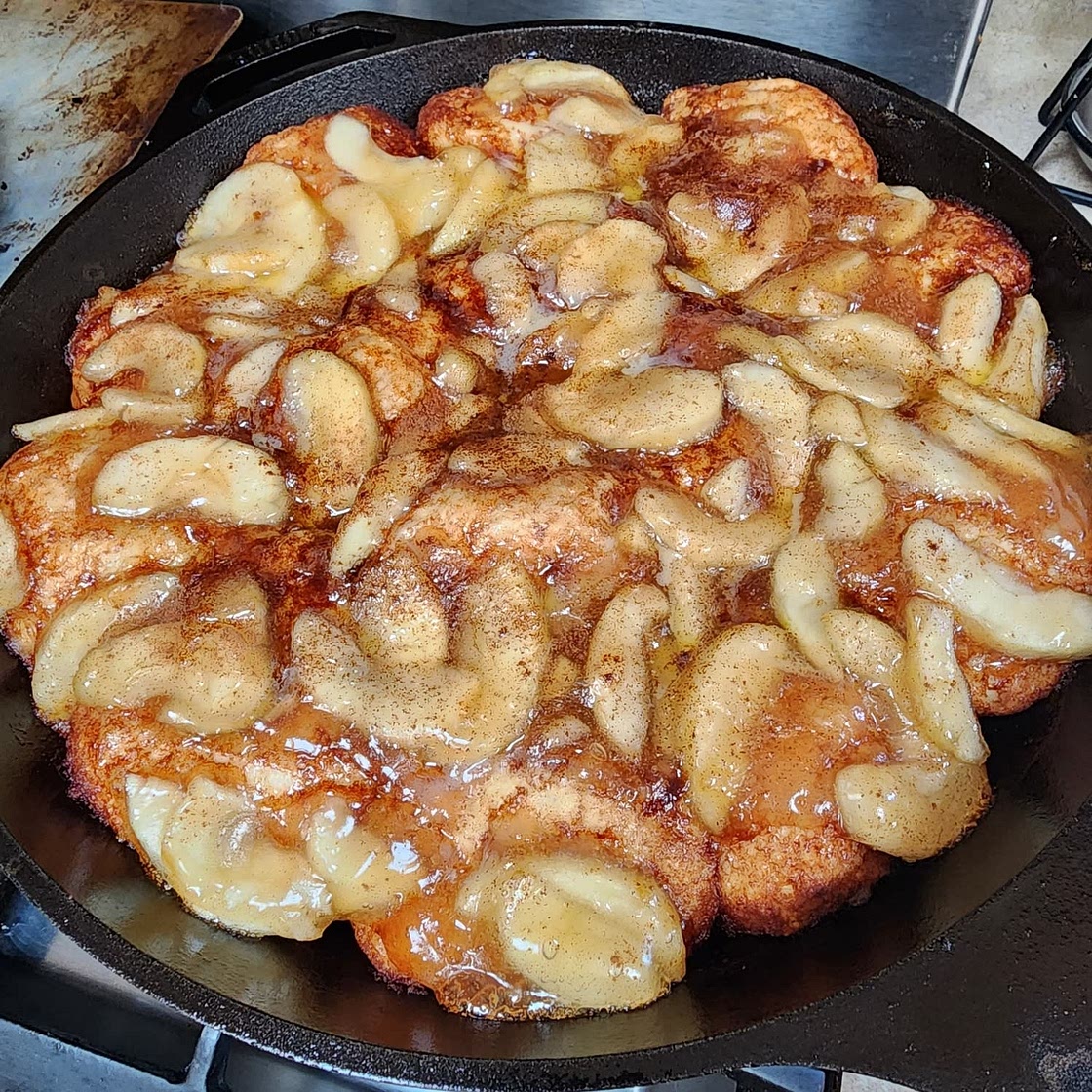 Skillet Apple Pie Biscuits
