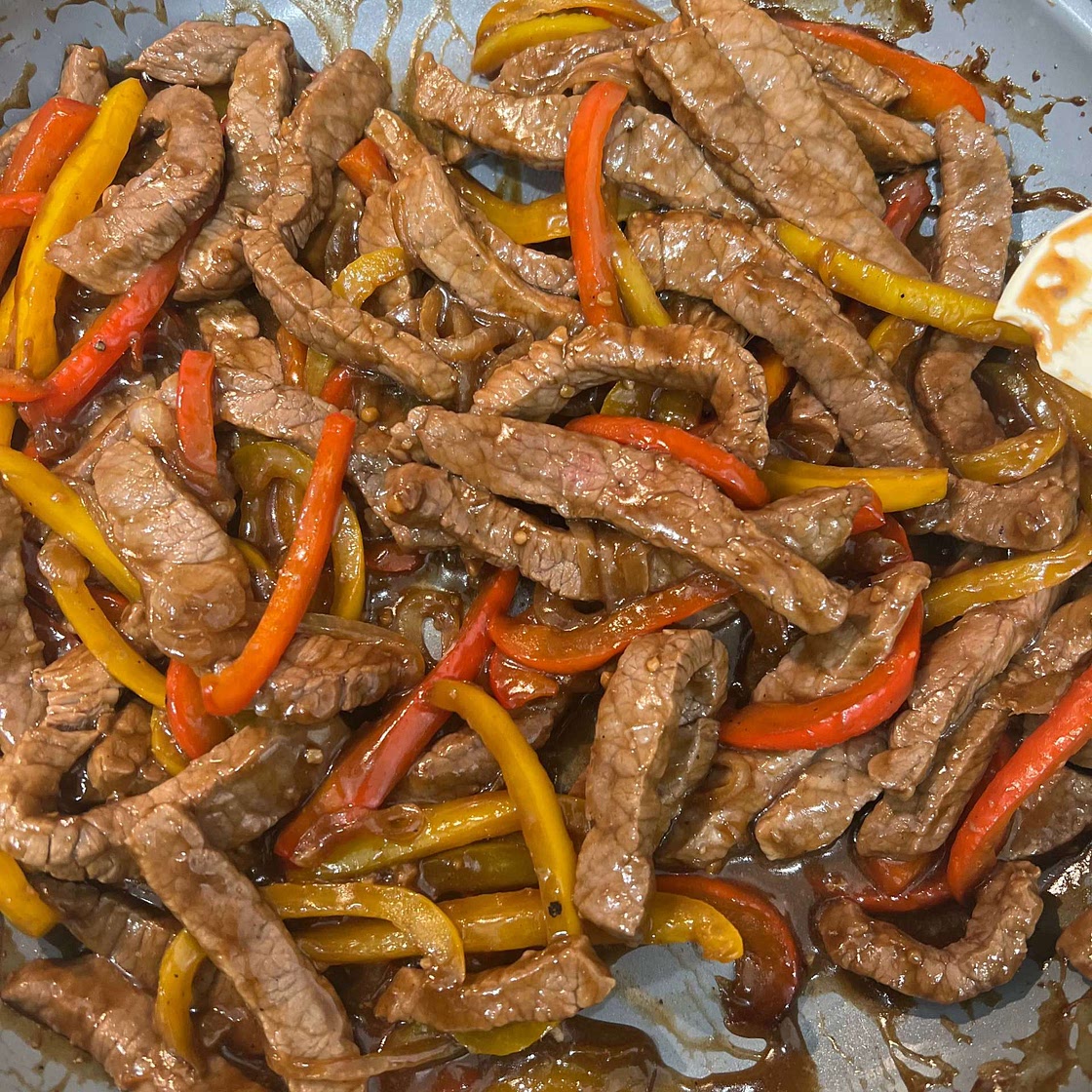 One Pan Pepper Steak