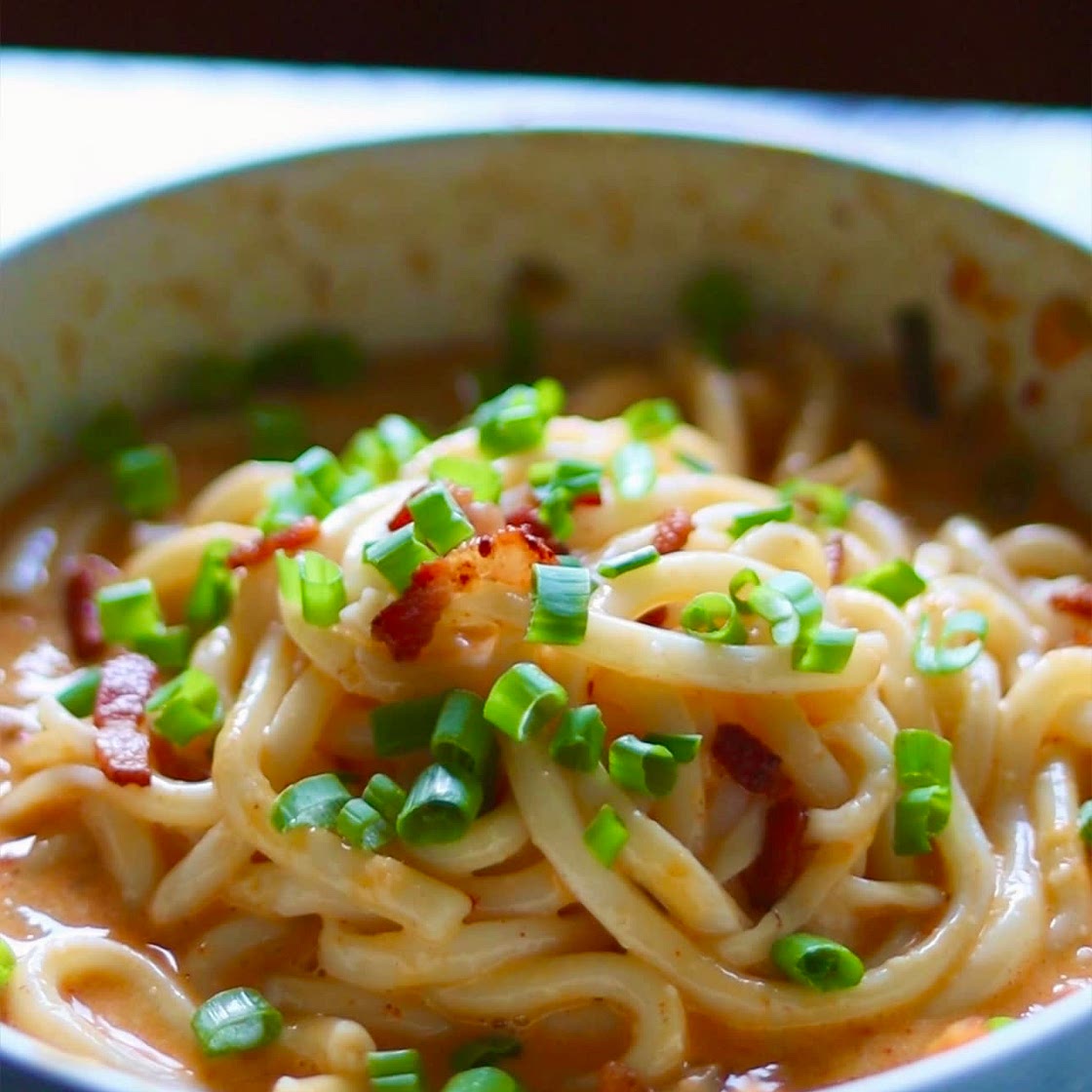 Kimchi Bacon Carbonara 