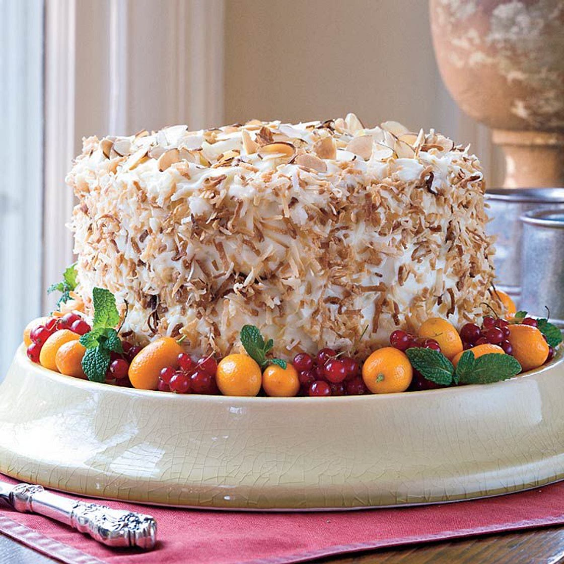 Coconut-Almond Cream Cake