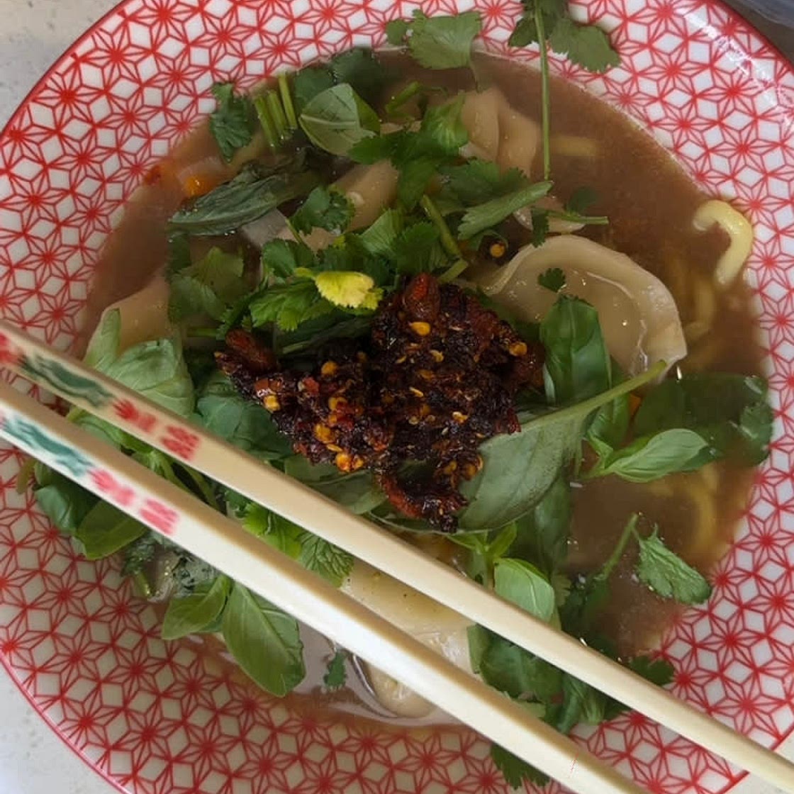 Quick easy Vietnamese Pho dumpling soup