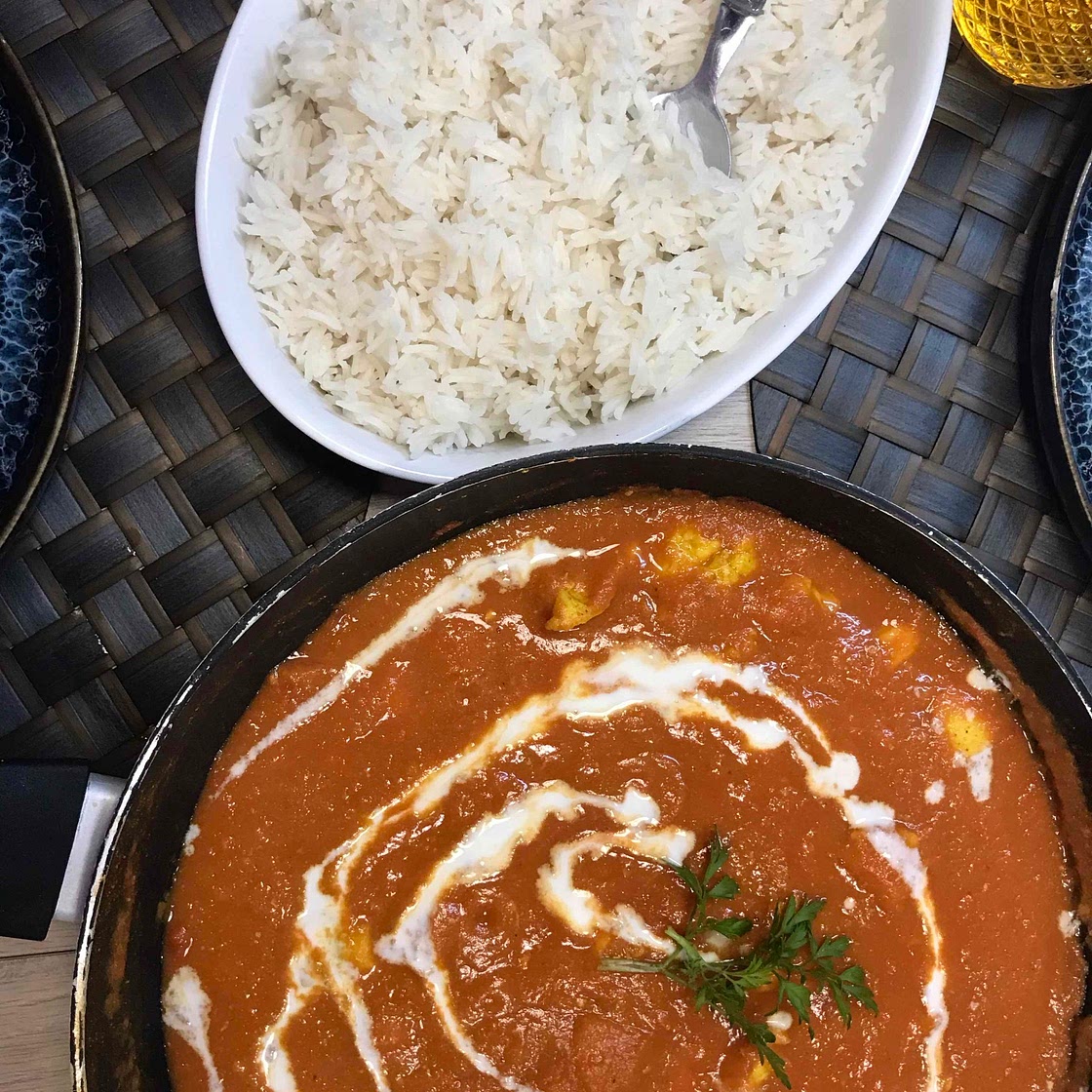 Healthy “butter chicken”