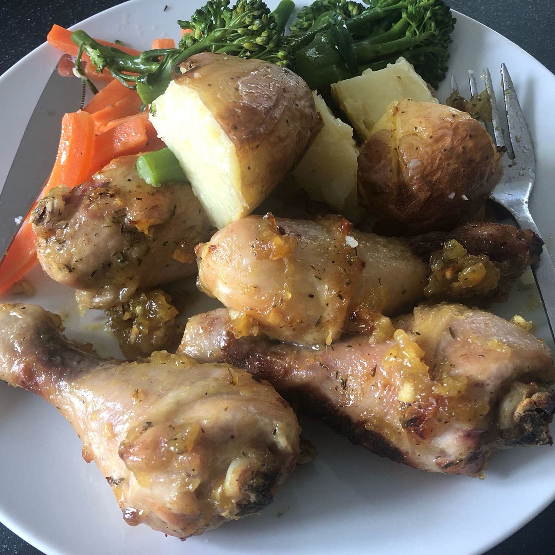 Honey Mustard Baked Chicken Drumsticks