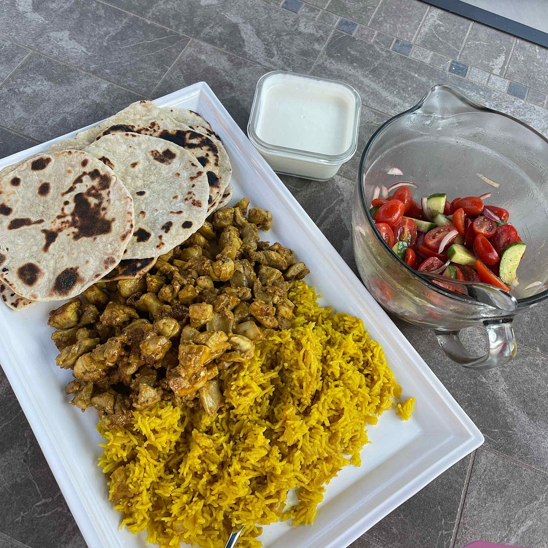 Halal Cart-Style Yellow Rice