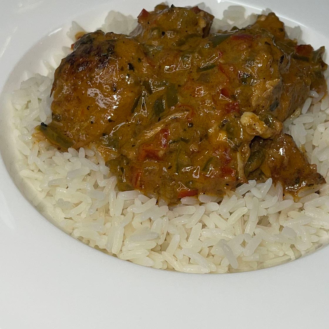 Creamy Nduja Chicken with Tarragon and Basil