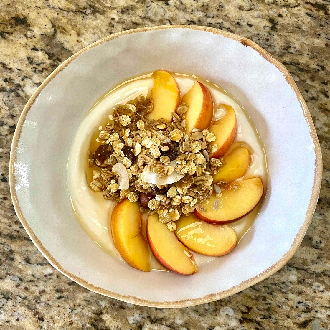 Maple Peach Breakfast Bowl