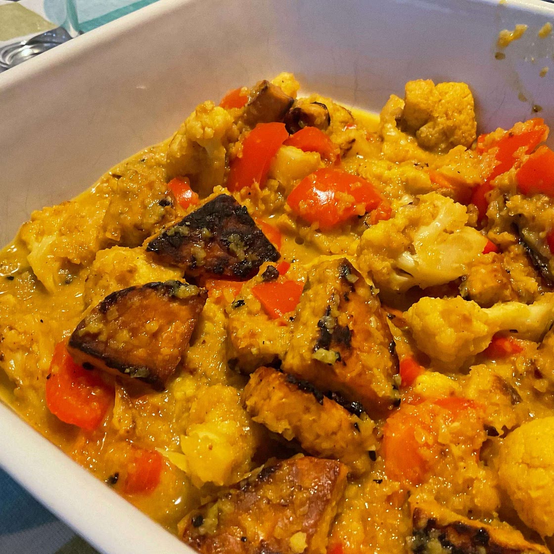 Balinese Cauliflower and Tempeh Rendang Curry