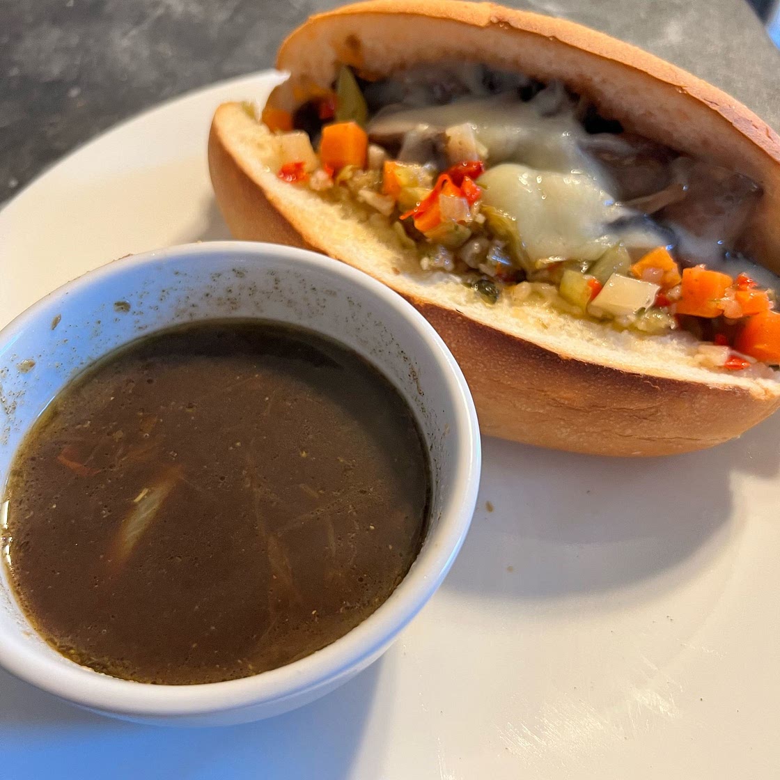 Vegetarian French Dip Sandwiches