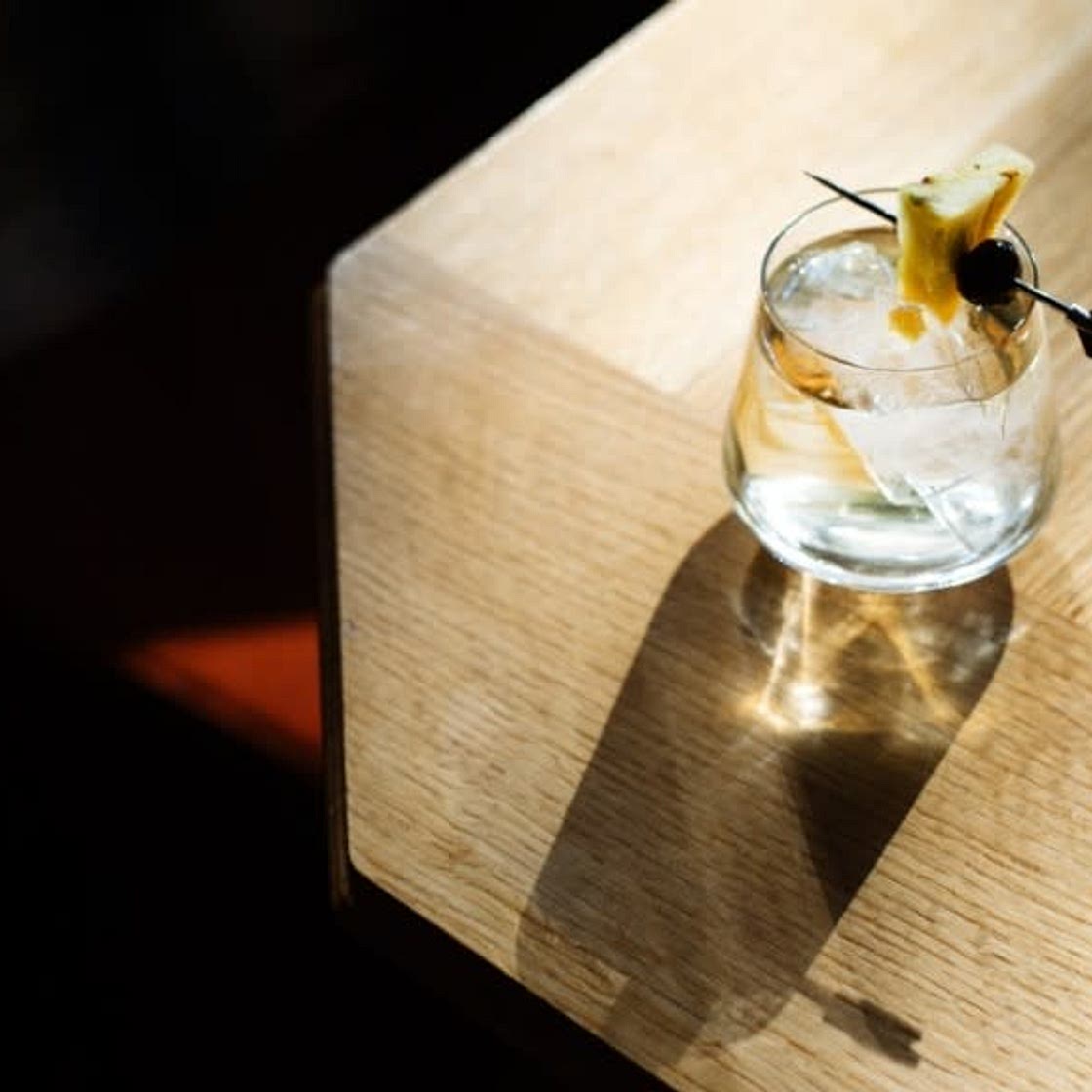 Piña colada milk punch