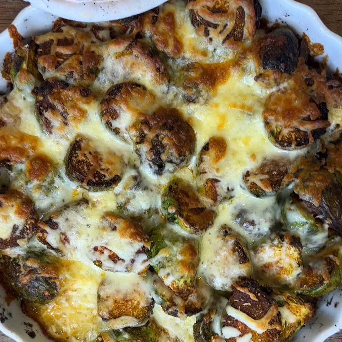 Cheesy Spice Brussels Sprouts
