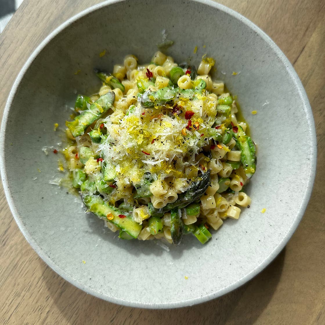 Ditalini and Asparagus