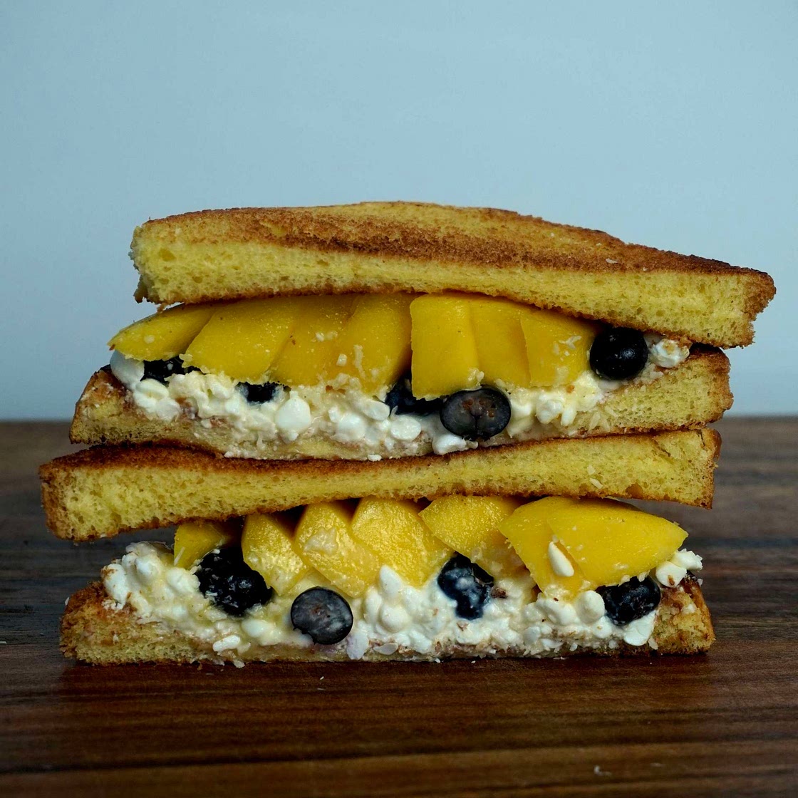 Mango breakfast sandwich