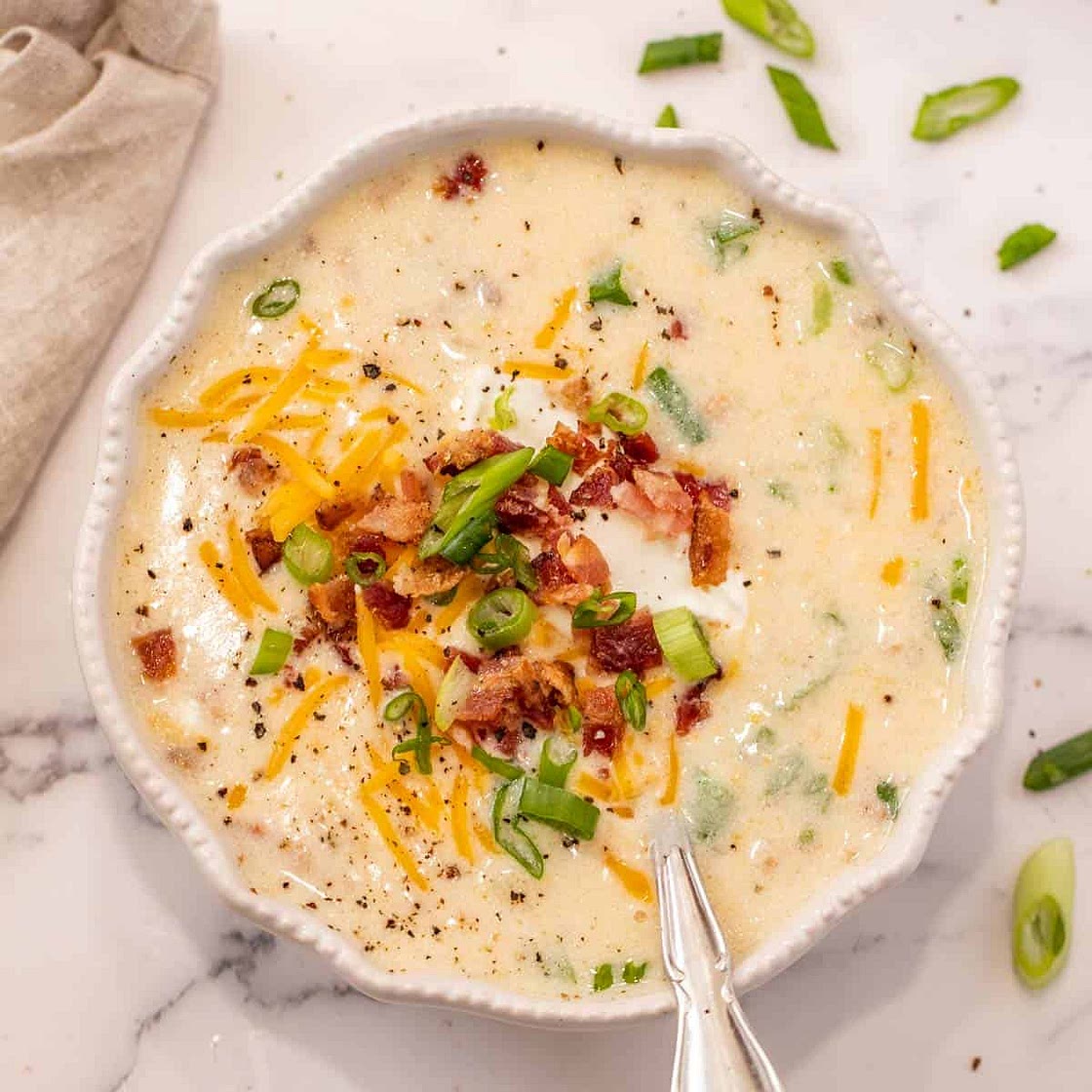 Easy Crockpot Potato Soup Recipe