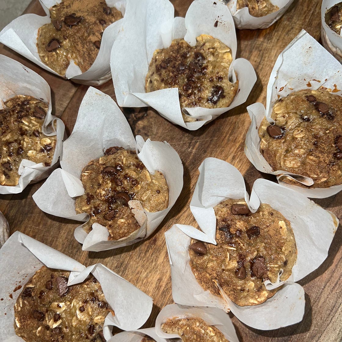 Healthier Protein Banana Muffins