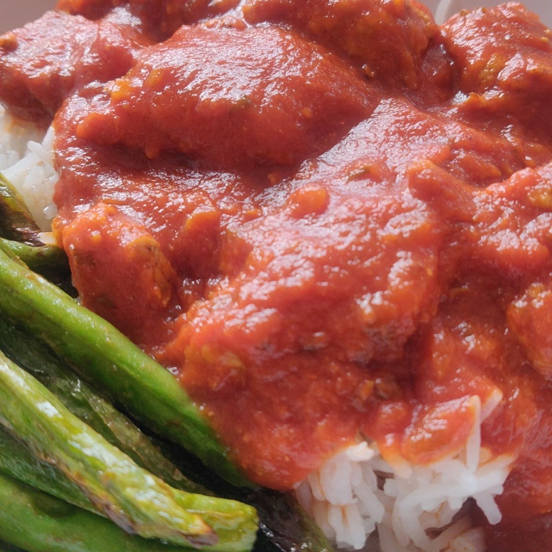 Meat Squares in Tomato