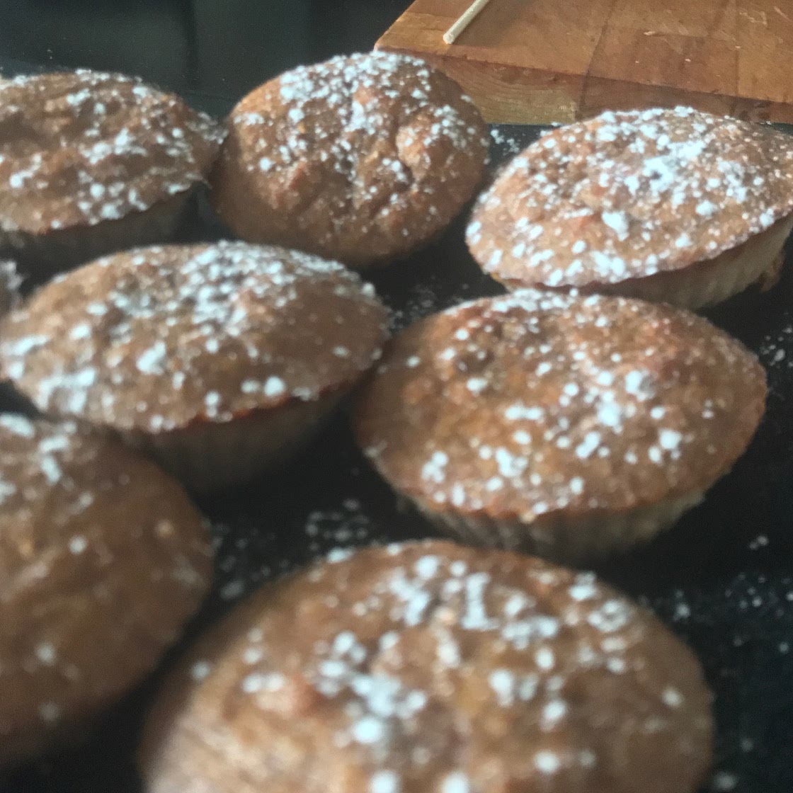 Healthy banana muffins