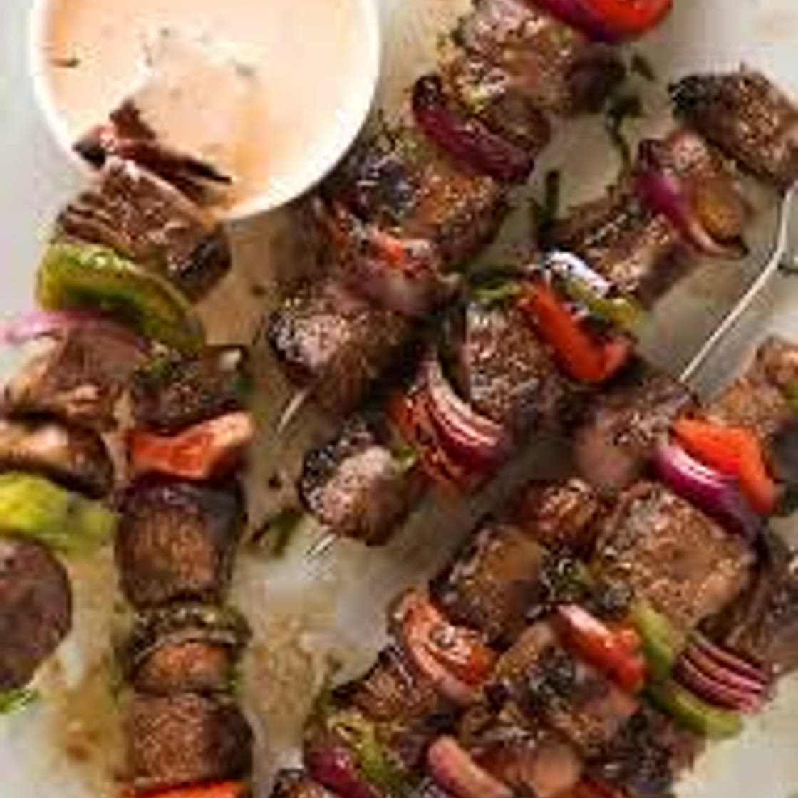 Beef and Broccoli Kebabs