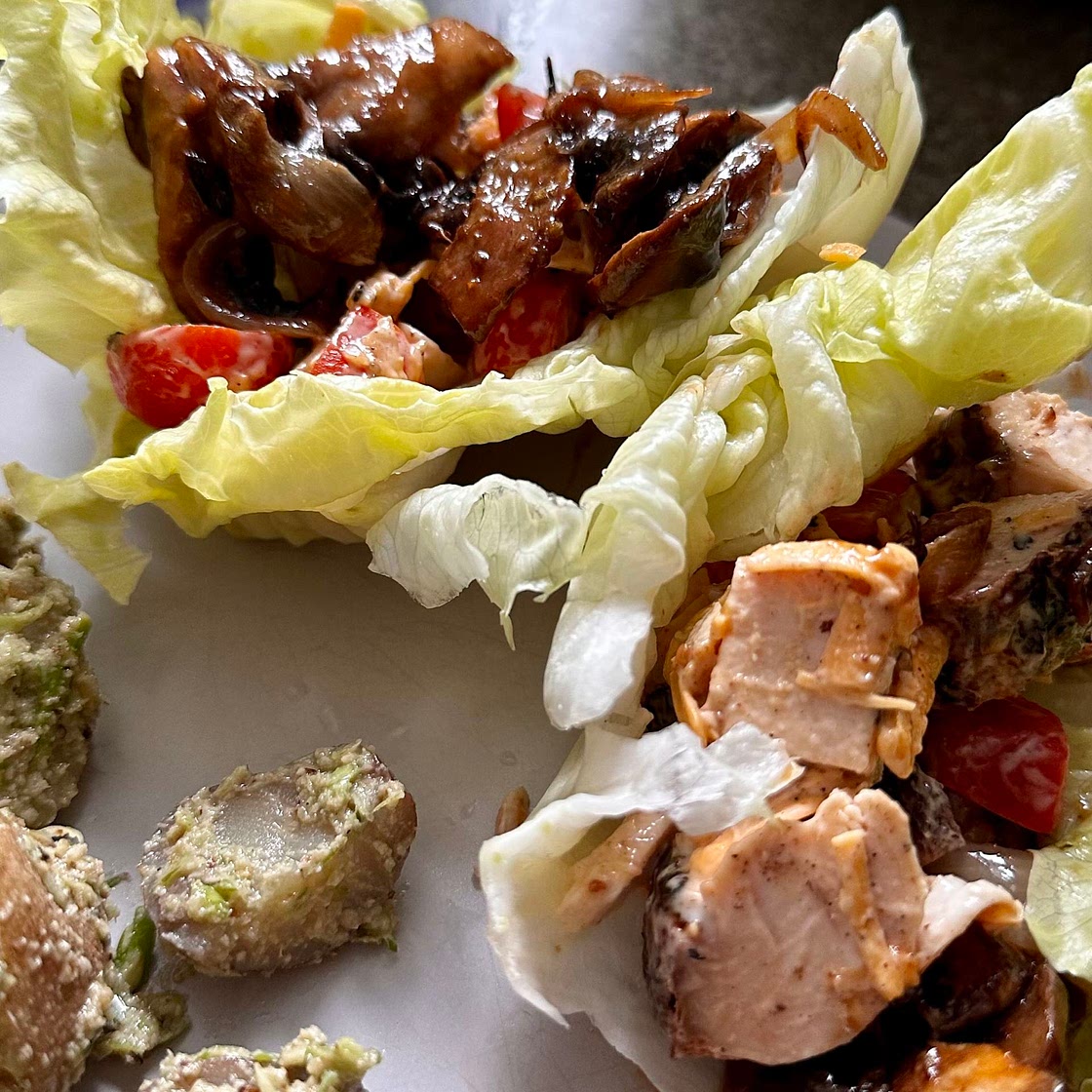 Bbq ranch chicken lettuce wraps