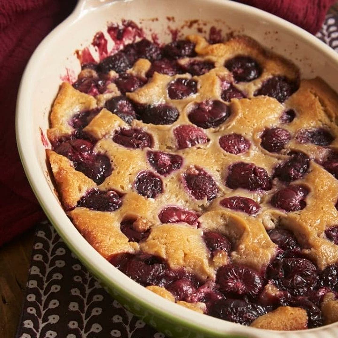 Brown Butter Cherry Cobbler