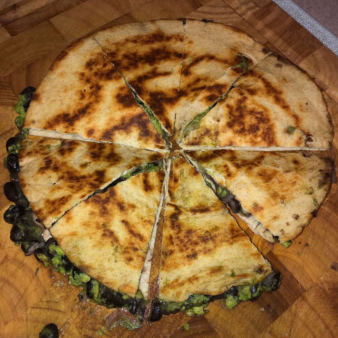 Avocado And Black Bean Quesadillas