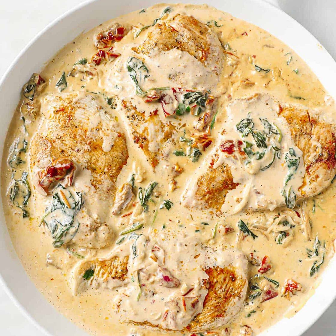 CREAMY KETO TUSCAN CHICKEN