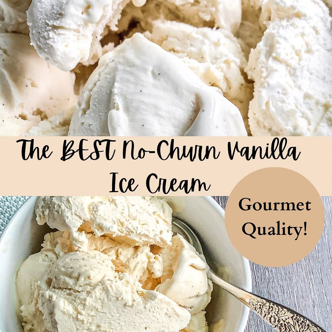 The BEST No-Churn Vanilla Ice Cream (Gourmet-Quality!)