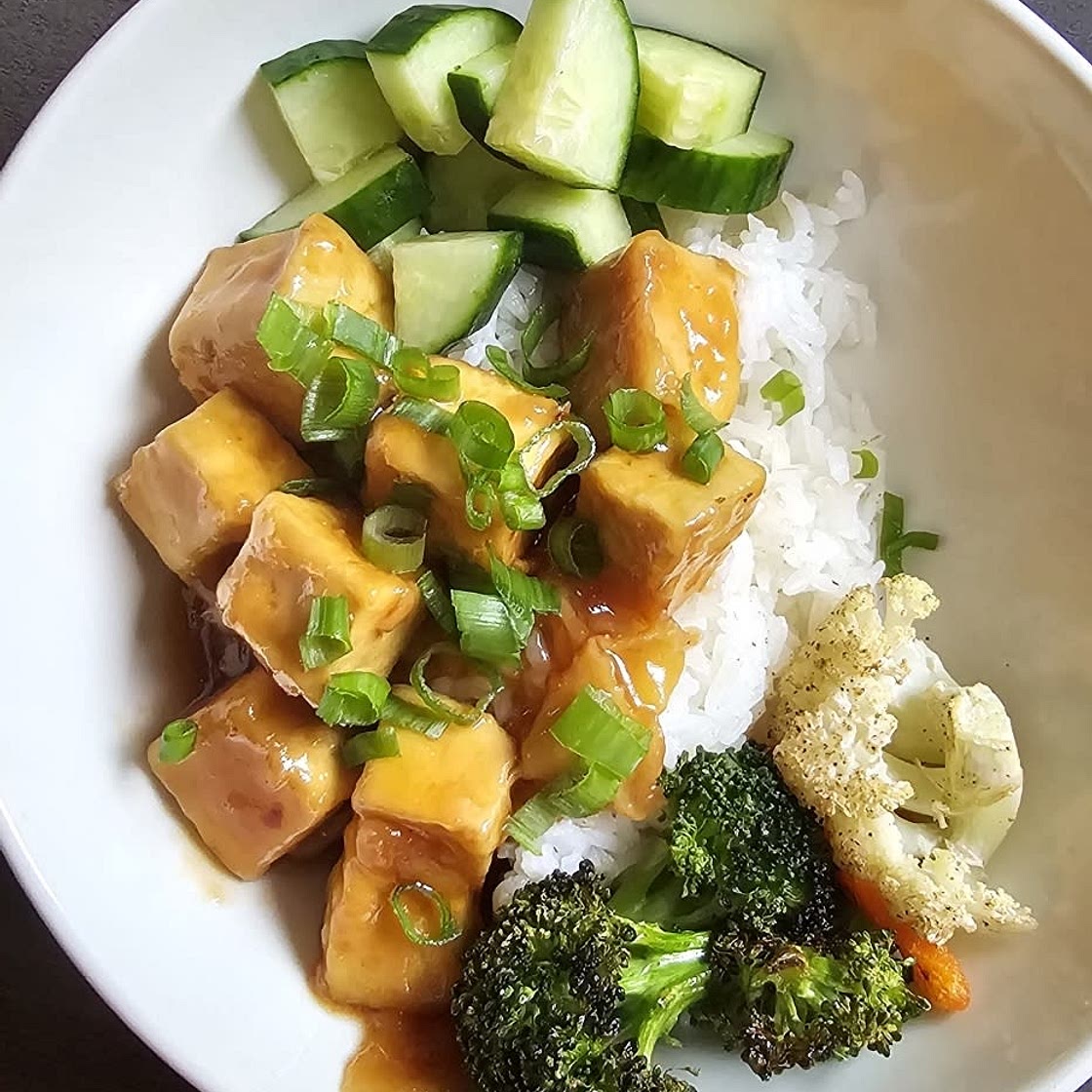 Thai sweet chili inspired tofu