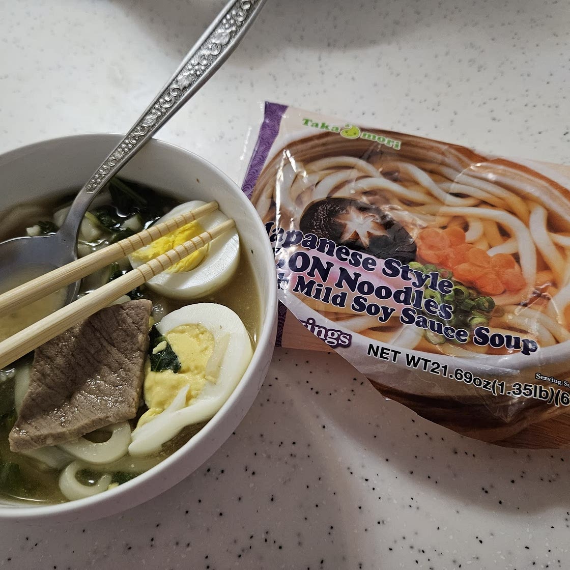 Miso Spinach Noodles