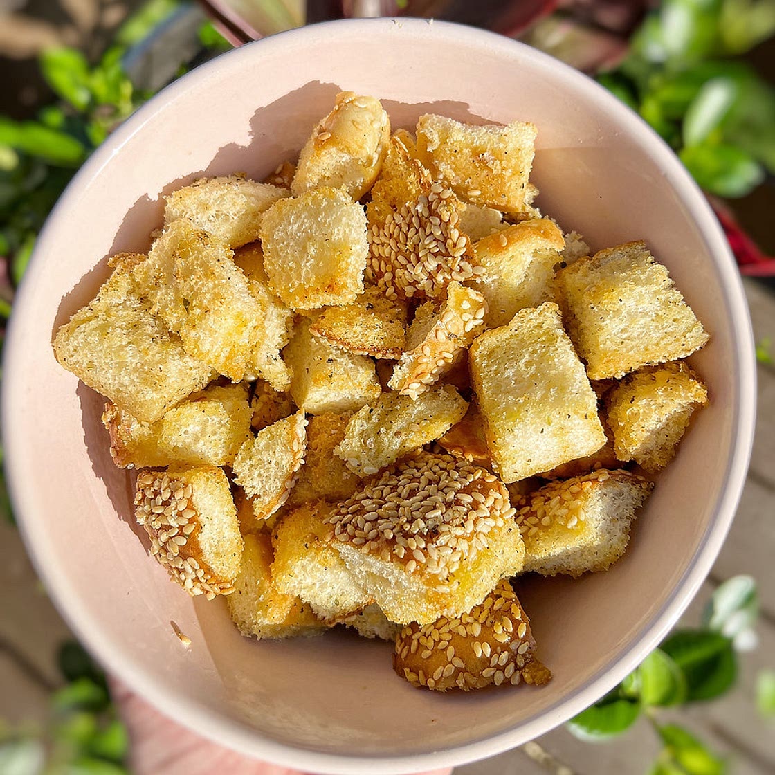Burger Bun Croutons