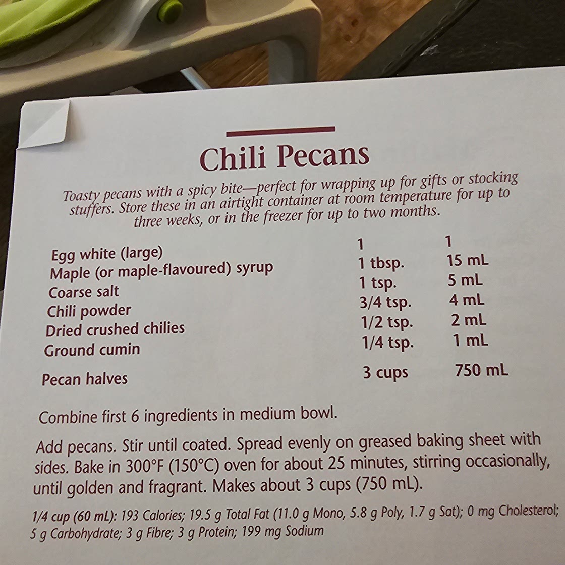 Chili Pecans