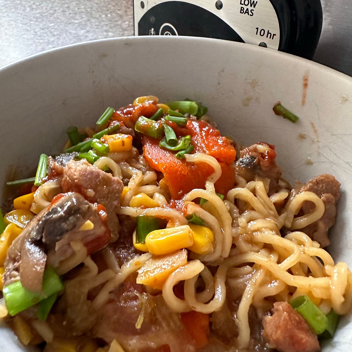 Slow cooker ramen