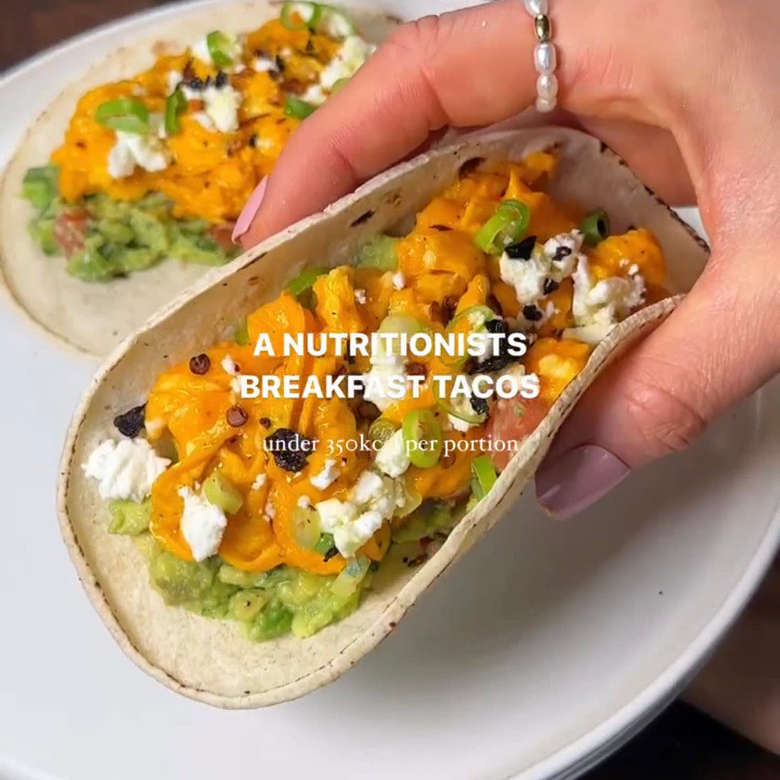 Healthy breakfast tacos