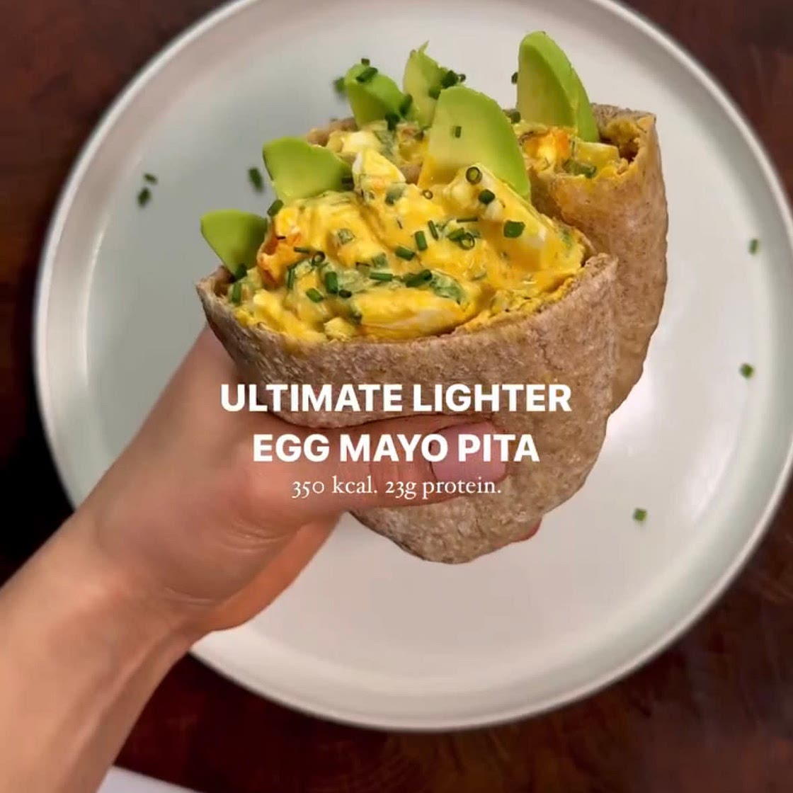 Egg salad pita