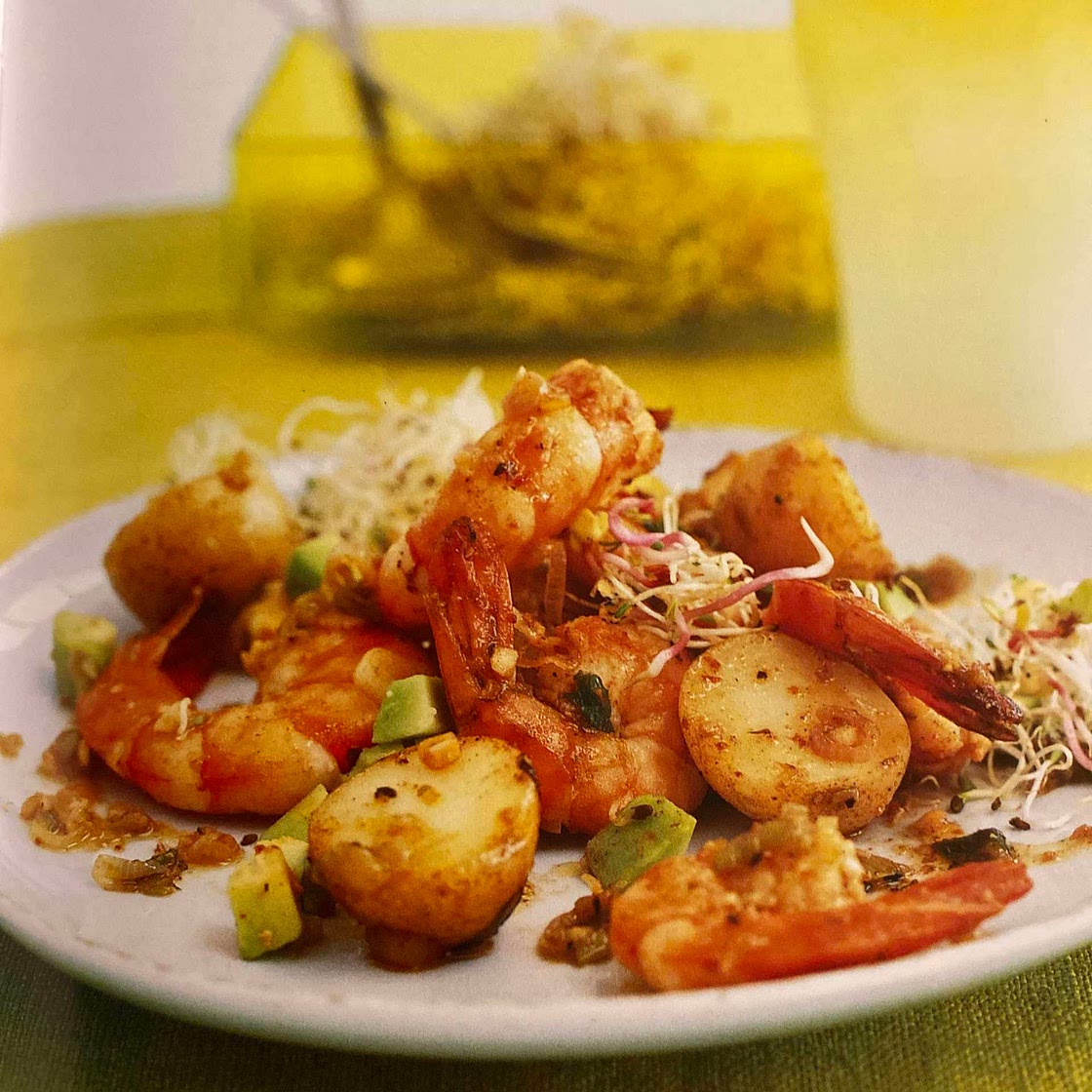Cajun Potato & Prawn Salad