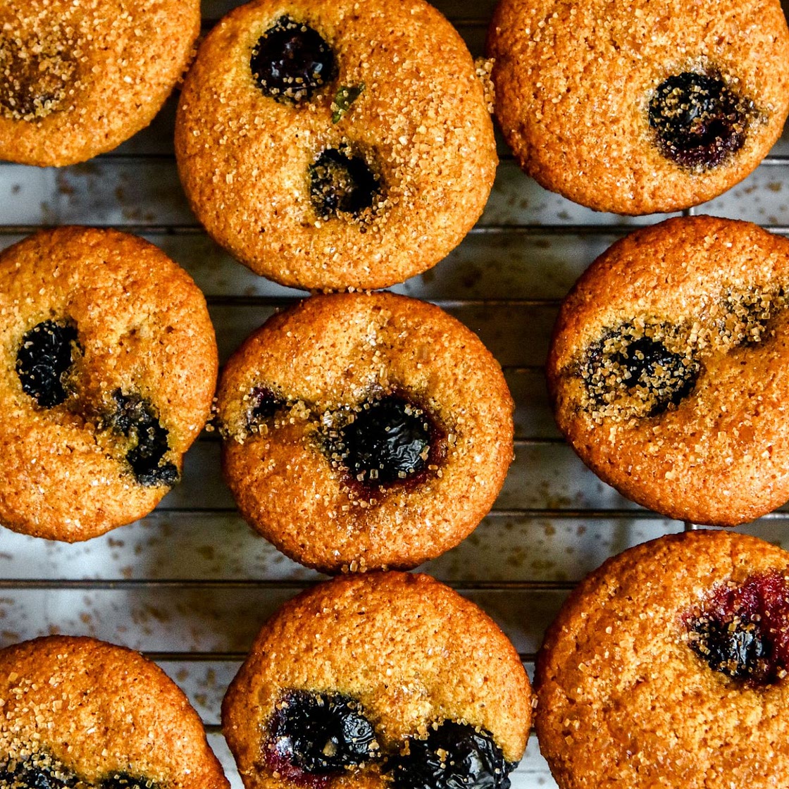 25-Min Sweet Mini Blueberry Muffins (Made with Almond Flour)