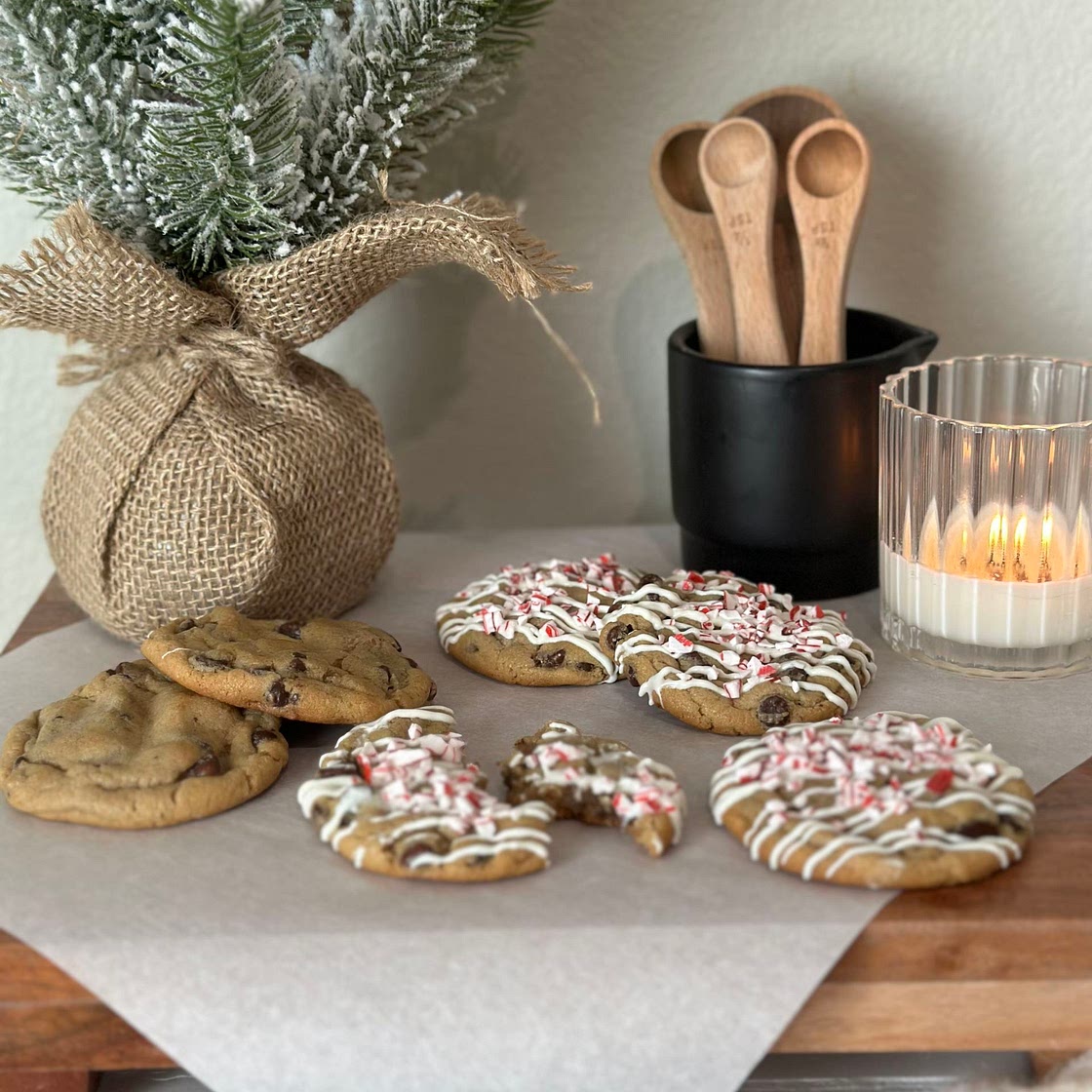 Peppermint Chocolate Chip Cookies