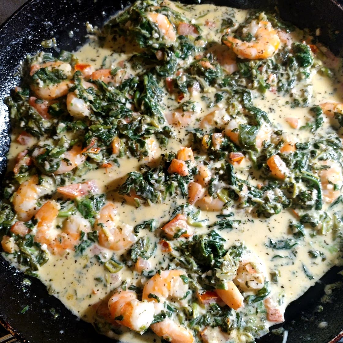 Creamy Tuscan Shrimp (Keto friendly)