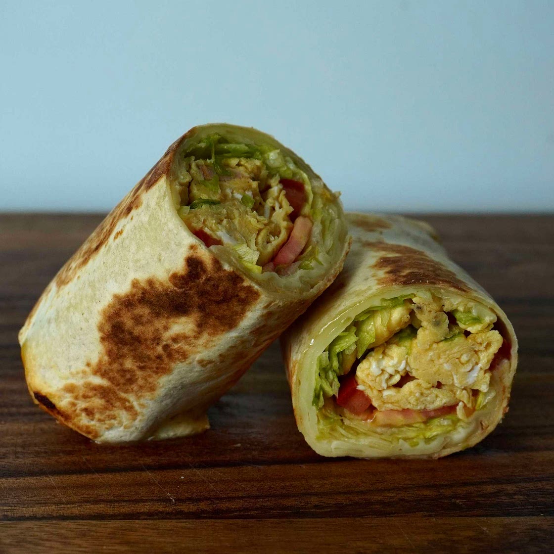 Sausage breakfast burrito