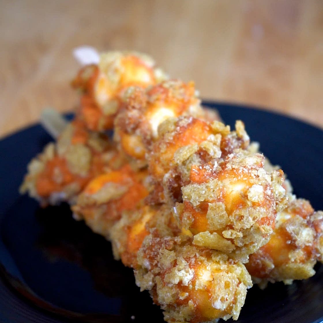 Chicharron-Crusted Kwek-Kwek (Fried Quail Eggs)