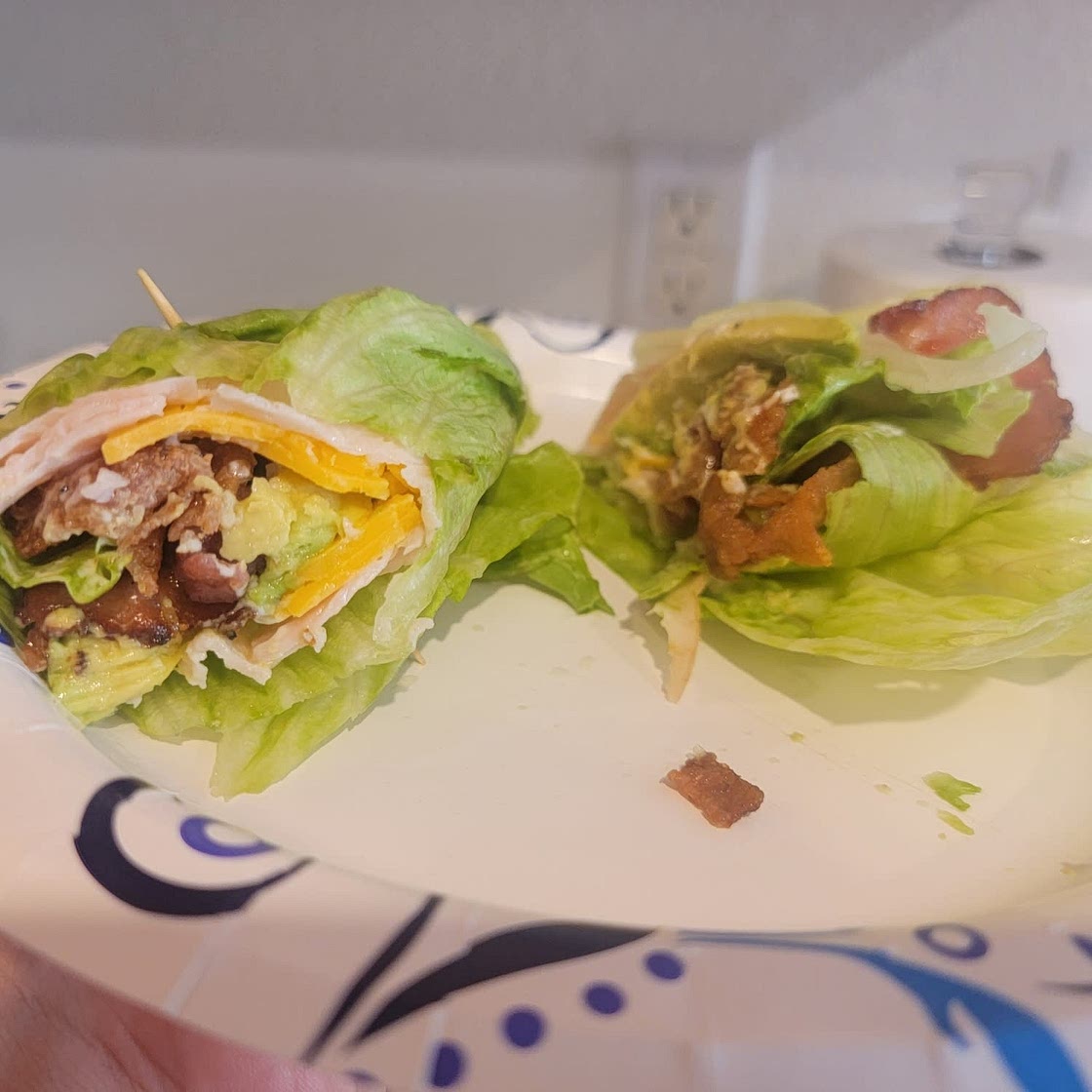 Keto Turkey Club Wrap