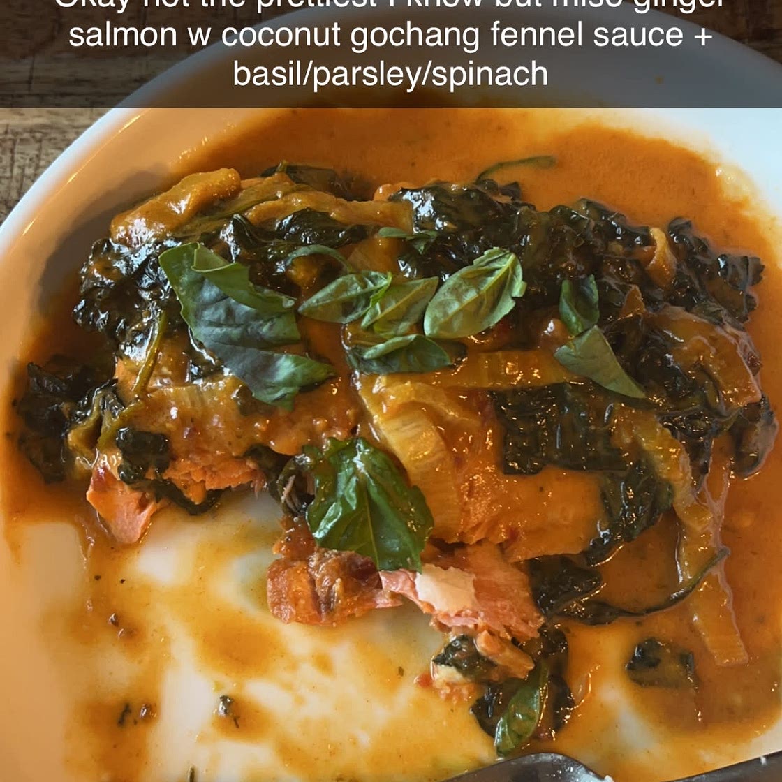 Coconut fennel lime sauce