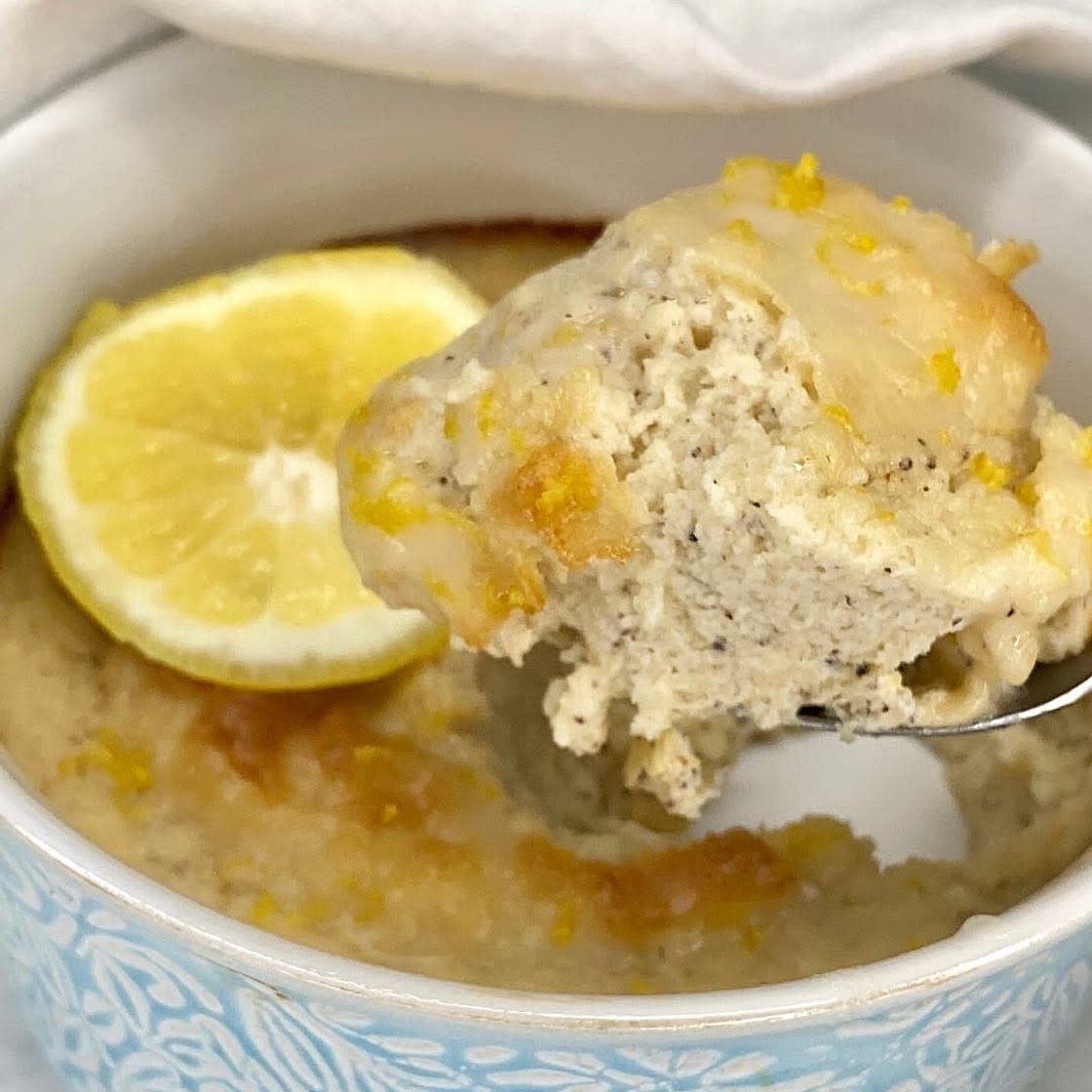 Lemon Poppy Seed Protein Baked Oats
