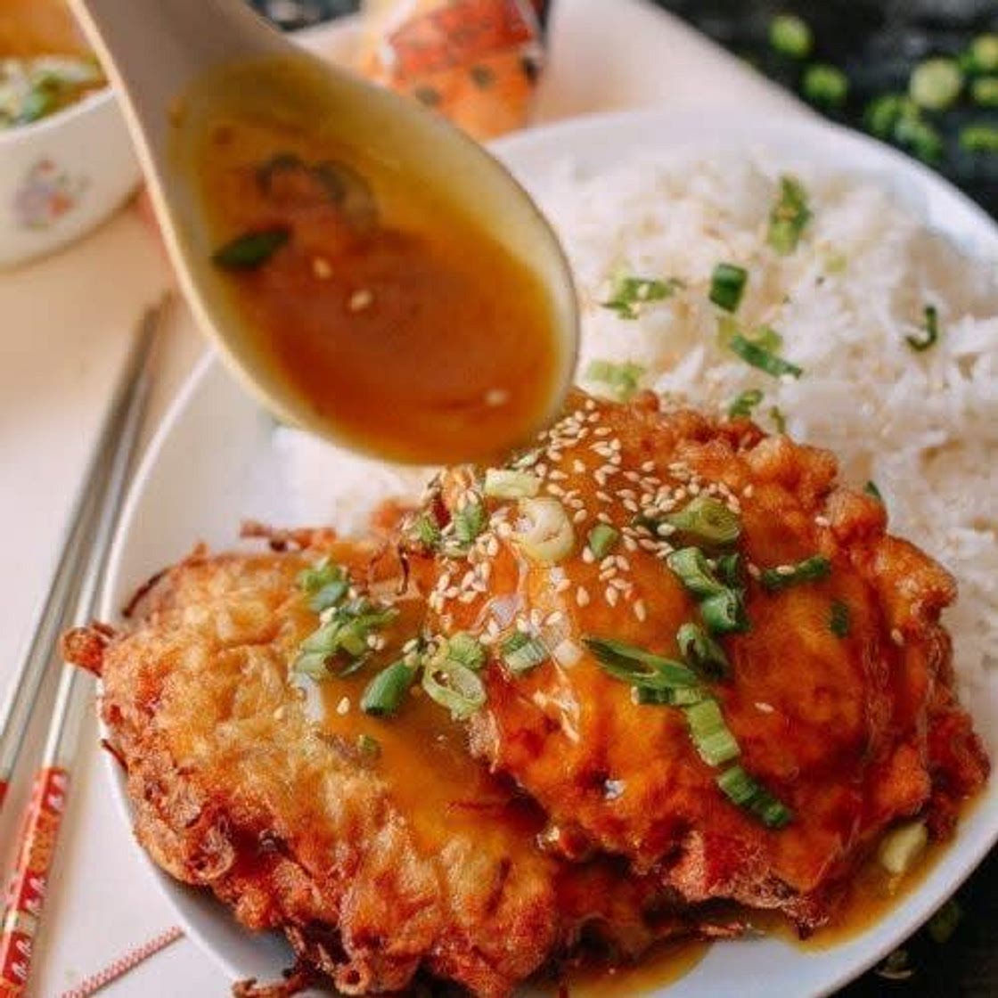 Chicken egg foo young