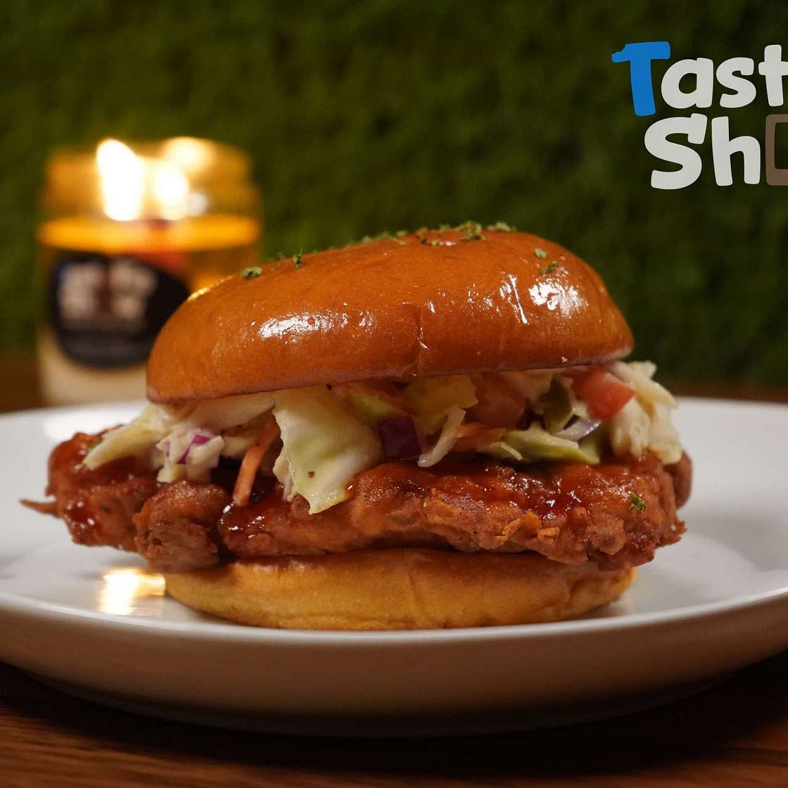 Homemade Hot Honey Chicken Sandwich