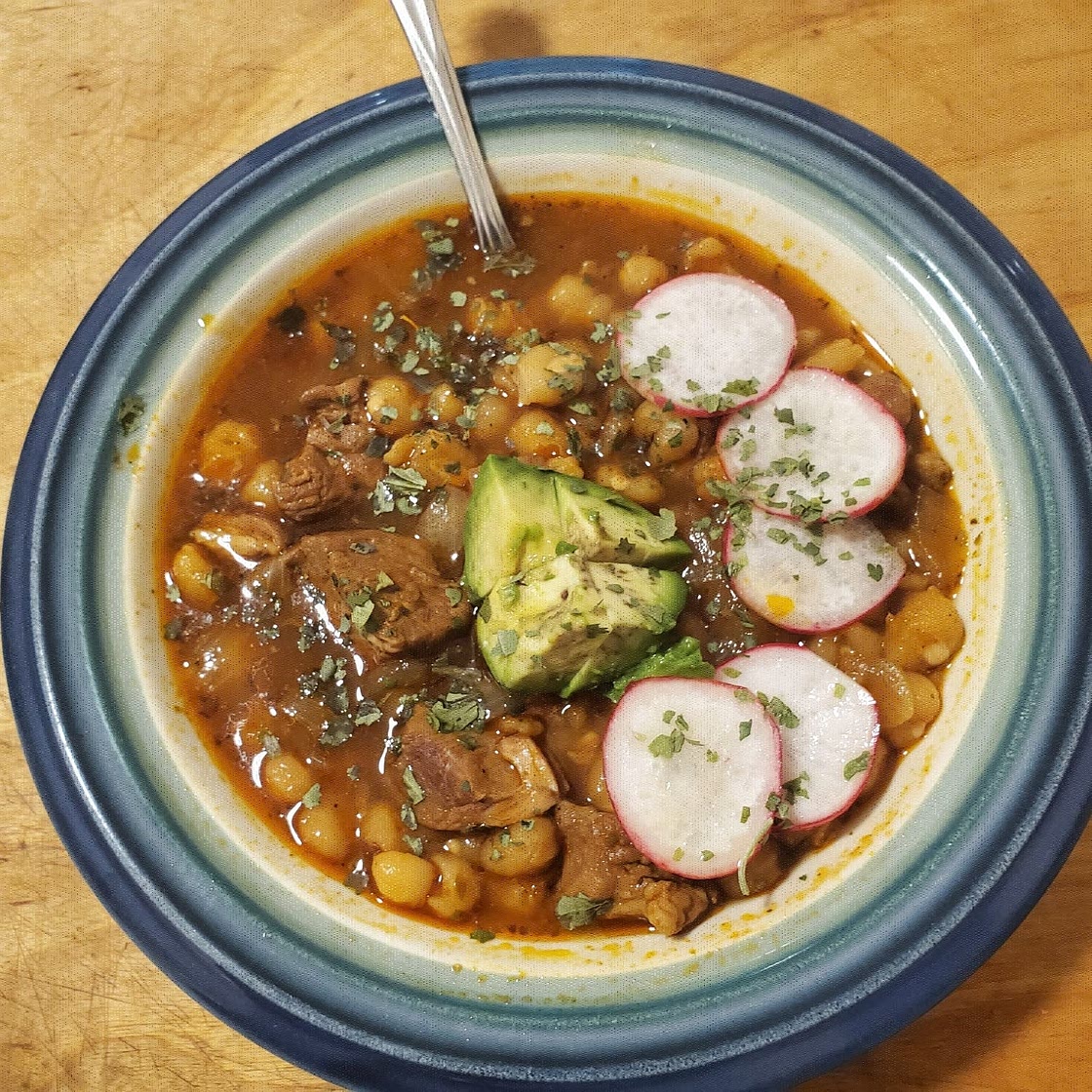 Pozole Rojo (Mexican Pork and Hominy Stew)