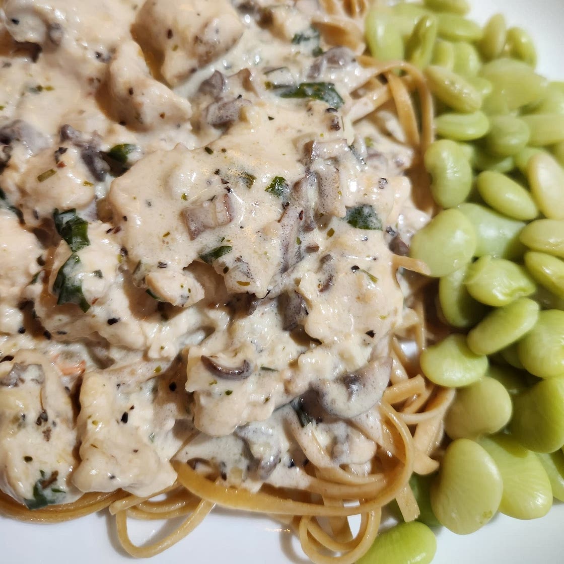 Alfredo Sauce with Mushrooms