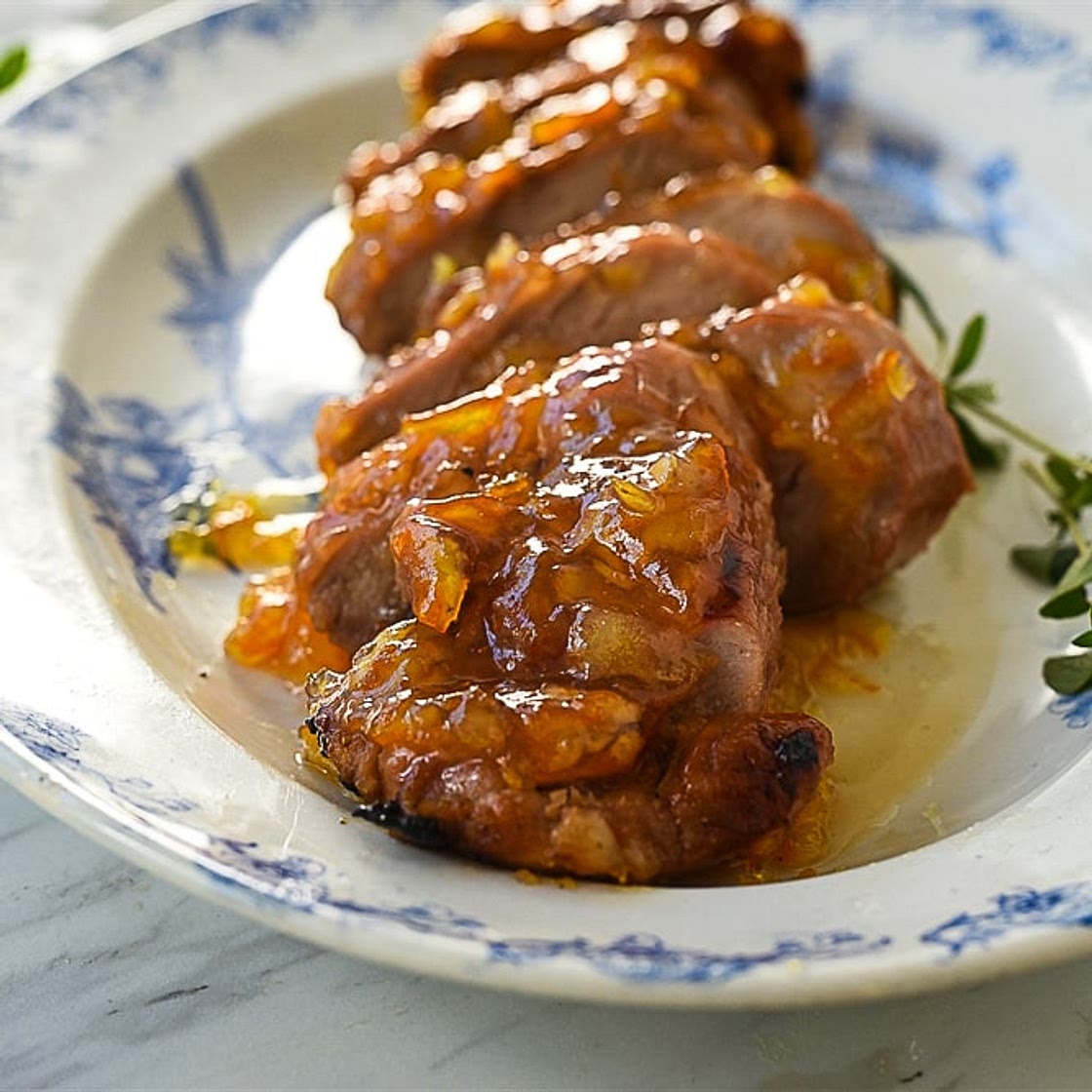 Orange Glazed Pork Tenderloin